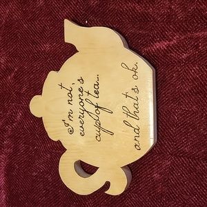 Teapot pyrography